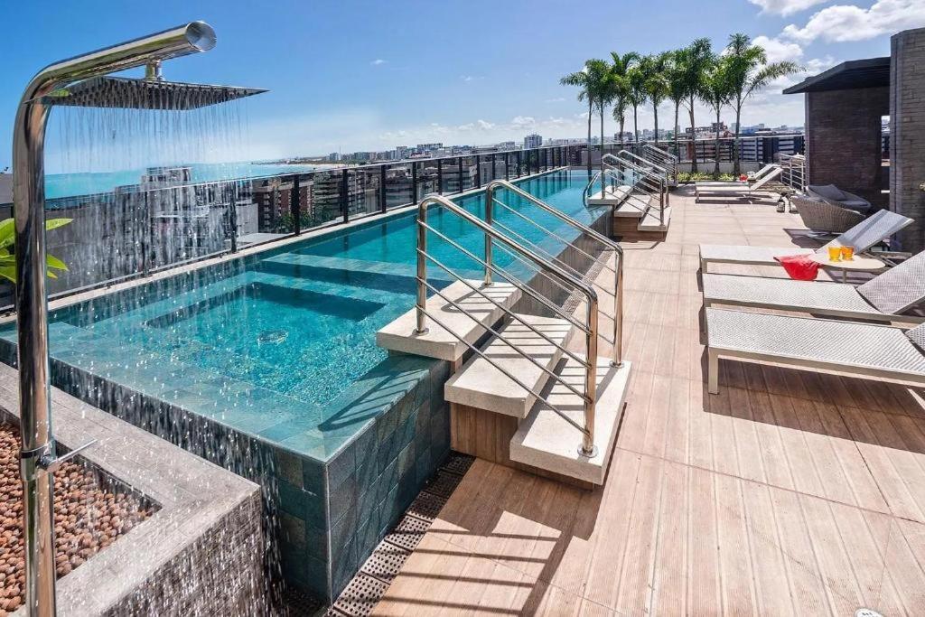 Time Apto 410 Quarto Sala Luxo Conforto Na Praia Ponta Verde Maceio  Ngoại thất bức ảnh